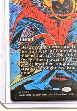 MTG Saw in Half Marvel Spider-Man Foil MO021 MARAEN Universes Beyond NM - Image 2
