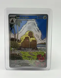 Pokemon TCG Alolan Dugtrio 208/191 – Surging Sparks – Illustration Rare Holo - Image 1