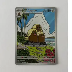 Pokemon Alolan Dugtrio Sv08 Surging Sparks 208/191 Illustration Rare Holo 110 HP - Image 1