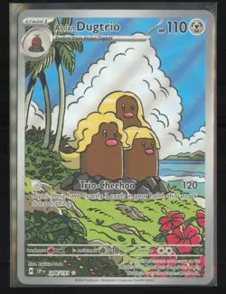 Alolan Dugtrio - Holo Illustration Rare SV08: Surging Sparks 208/191 NM - Image 1