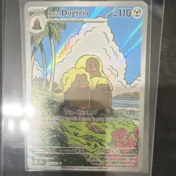 Alolan Dugtrio 208/191 Sv08 Surging Sparks Illustration Rare Holo English 110 HP - Image 1