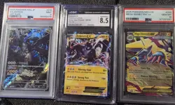 Pokemon TCG 3 Card Graded Promo Holo Lot N's Zekrom Zekrom EX Mega Manectric EX - Image 1