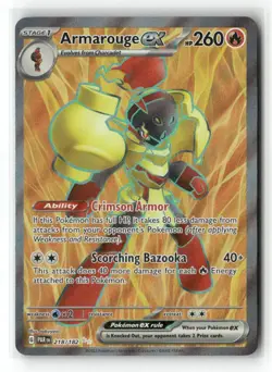 Armarouge ex 218/182 Pokemon PAR Ultra Rare Holofoil NM - Image 2