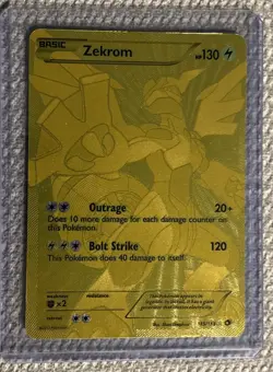 Zekrom 115/113 Legendary Treasures Full Art MP/HP -See Pics- Gold - Image 1