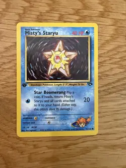 Pokemon Misty’s Staryu 1st Edition 92/132 - Gym Challenge - Image 1