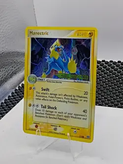 Pokemon Manectric 7/106 EX Emerald Reverse Holo Stamped Rare Card LP - Image 2