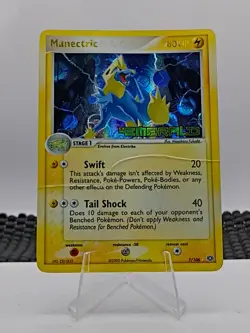 Pokemon Manectric 7/106 EX Emerald Reverse Holo Stamped Rare Card LP - Image 4