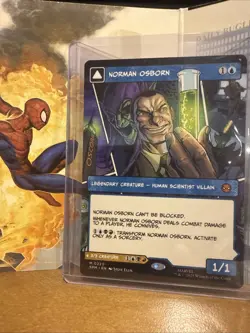 MTG Marvel Spiderman Norman Osborn Green Goblin Borderless Non Foil 0220 - Image 1