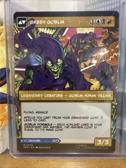 MTG Marvel Spiderman Norman Osborn Green Goblin Borderless Non Foil 0220 - Image 3