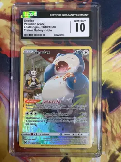 The Pokemon Company CGC 10 Snorlax TG10/TG30 Lost Origin TG Holo 2022 EN - Image 1