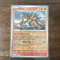 Pokemon | OBF | Entei | 030/197 | NM Reverse Holo - Image 1
