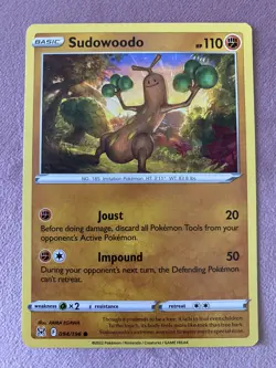 Pokemon Card 094/196 SUDOWOODO - LOST ORIGINS - COMMON - NM - Image 1