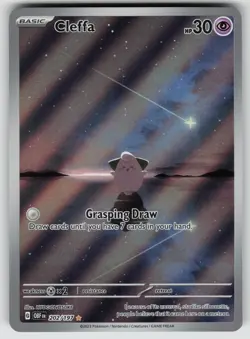 Cleffa 202/197 Illustration Rare Obsidian Flames Pokemon Holo Near Mint - Image 1