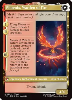 Joshua, Phoenix's Dominant // Phoenix, Warden of Fire FINAL FANTASY MTG RARE - Image 2
