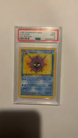 1999 Pokemon TCG Fossil Cloyster 1st Edition Holo 32/62 PSA 9 English - Image 1