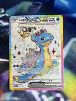 Pokemon TCG Lapras ex 158/142 Scarlet & Violet Special Illustration Rare Holo - Image 1