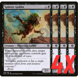MTG Splatter Goblin (Dominaria United) 109/281 (NEAR MINT) (4X) - Image 1