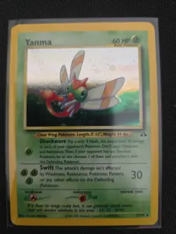 Pokemon Neo Discovery Yanma TCG Card #17/75 Unlimited Holo Rare 2001 - Image 1