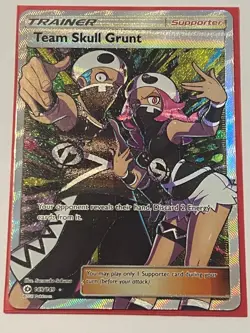 2017 Pokemon Team Skull Grunt (Full Art) 149/149 SM Base Set Holo - Image 1