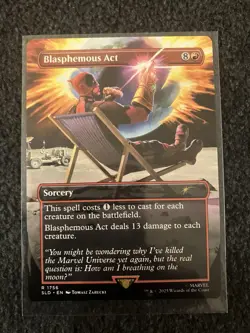 Magic The Gathering MTG - Blasphemous Act (1756) - Deadpool Secret Lair Drop - Image 1