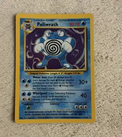 WotC Pokemon TCG Poliwrath 13/102 Base Set Holo Rare English 90 HP 1999 - Image 1