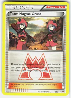 Team Magma Grunt 30/34 Uncommon Double Crisis Pokemon Lightly Played - Image 1