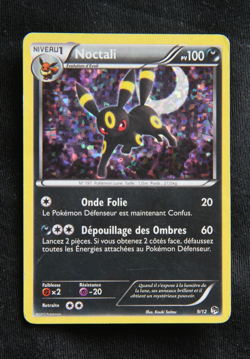 Pokemon "Noctali / Umbreon" 9/12 *Holo* McDonald's 2013 - French - Light Played - Image 1