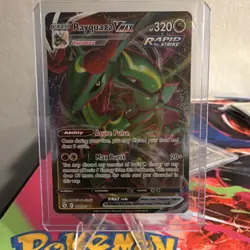 Pokemon TCG EVOLVING SKIES Rayquaza VMAX 111/203 Ultra Rare Holo NM Card - Image 1