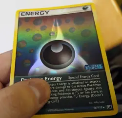 Pokemon Darkness Energy 96/115 Unseen Forces Reverse Pokeball Holo Stamped LP - Image 2