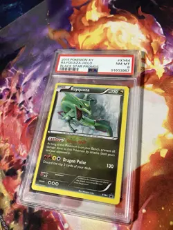 2015 POKEMON XY BLACK STAR PROMOS #XY64 RAYQUAZA-HOLO PSA 8 - Image 1