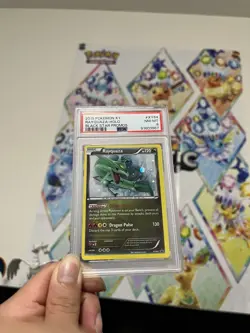 2015 POKEMON XY BLACK STAR PROMOS #XY64 RAYQUAZA-HOLO PSA 8 - Image 4