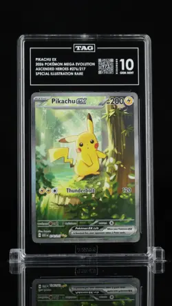 Pikachu ex 276/217 Ascended Heroes Special Illustration Rare (SIR) TAG 10 - Image 1