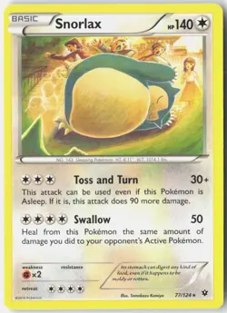 Snorlax 77/124 Rare Fates Collide Pokemon Near Mint - Image 1