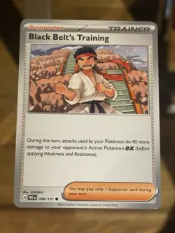 Black Belt's Training 098/131 Prismatic Evolutions Pokemon Card - Image 1