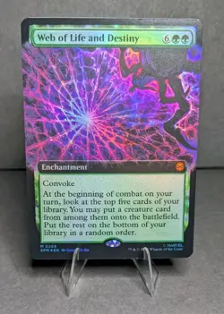 Web of Life and Destiny Extended Art MTG Marvel's Spider-Man (Foil) - Image 1