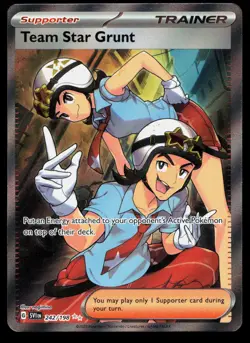 Team Star Grunt 242/198 NM Scarlet & Violet Ultra Rare Pokemon - Image 1