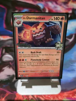 N's Darmanitan SVP 181 Journey Together Prerelease Stamped Pokemon Promo Card - Image 1