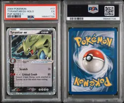 Pokemon Tyranitar EX 17/17 Pop Series 1 Holo Foil 2004 PSA 5 - Image 3