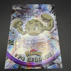 Geodude #74 - Topps Chrome Spectra Holo TV Animation Edition - Vintage Pokemon - Image 2