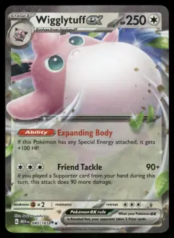 Wigglytuff ex 040/165 Double Rare 151 Pokemon Holo Near Mint - Image 1
