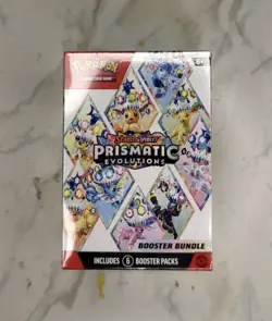 Pokemon TCG Prismatic Evolutions Booster Bundle 6 Packs Eevee - Image 1