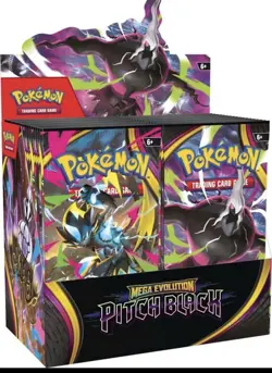 Pokemon Mega Evolution Pitch Black Booster Box Factory Sealed - Image 1