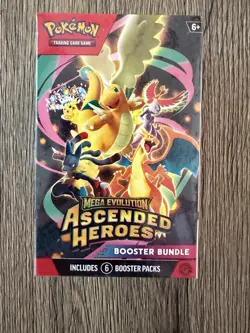 Booster Bundle (6 Packs) Pokemon TCG Ascended Heroes Factory Sealed - Image 1