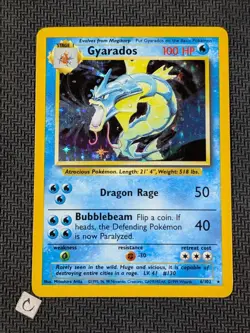 Gyarados 6/102 - Base Set Unlimited Holo Rare Pokemon TCG NM - Image 1