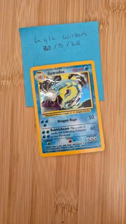 Pokemon Gyarados TCG Base Set Holo Rare Card 6/102 NM - Image 1