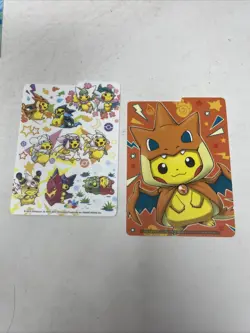 Authentic Pokemon Center Poncho Pikachu Mega Charizard Card Deck Boxes - Image 2