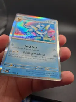 Vaporeon 022/131 Sv: Prismatic Evolutions Holo Pokemon Trading Card Game Rare! - Image 3