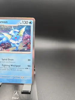 Vaporeon 022/131 Sv: Prismatic Evolutions Holo Pokemon Trading Card Game Rare! - Image 4