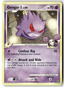 Pokemon Card Gengar GL LP Rising Rivals Uncommon 40/111 - Image 1