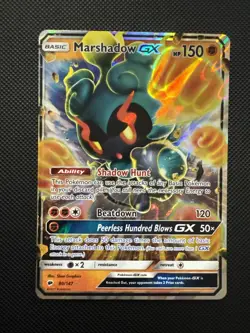 Marshadow GX 80/147 Sm-Burning Shadows Holo Sun & Moon Pokemon - Image 1